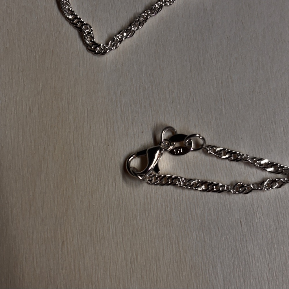 Elegant 16” 925 Sterling Silver Chain Necklace - Picture 4 of 6